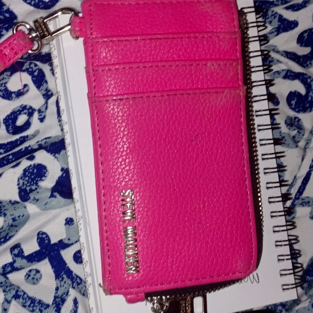 A pink wallet